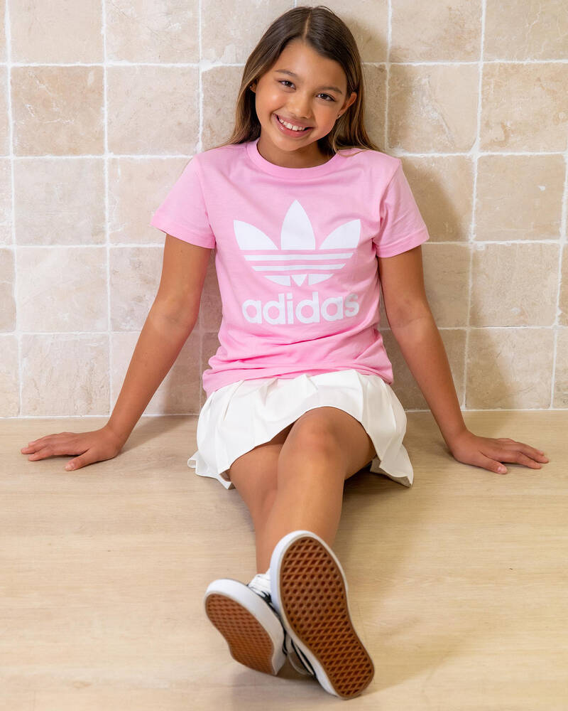 adidas Girls' Adicolor Trefoil T-Shirt for Womens