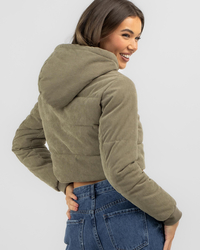 Ava And Ever Fez Hooded Cord Jacket for Womens image number null