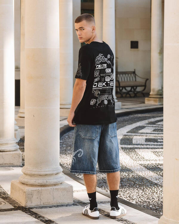Dexter Venomous Denim Shorts for Mens