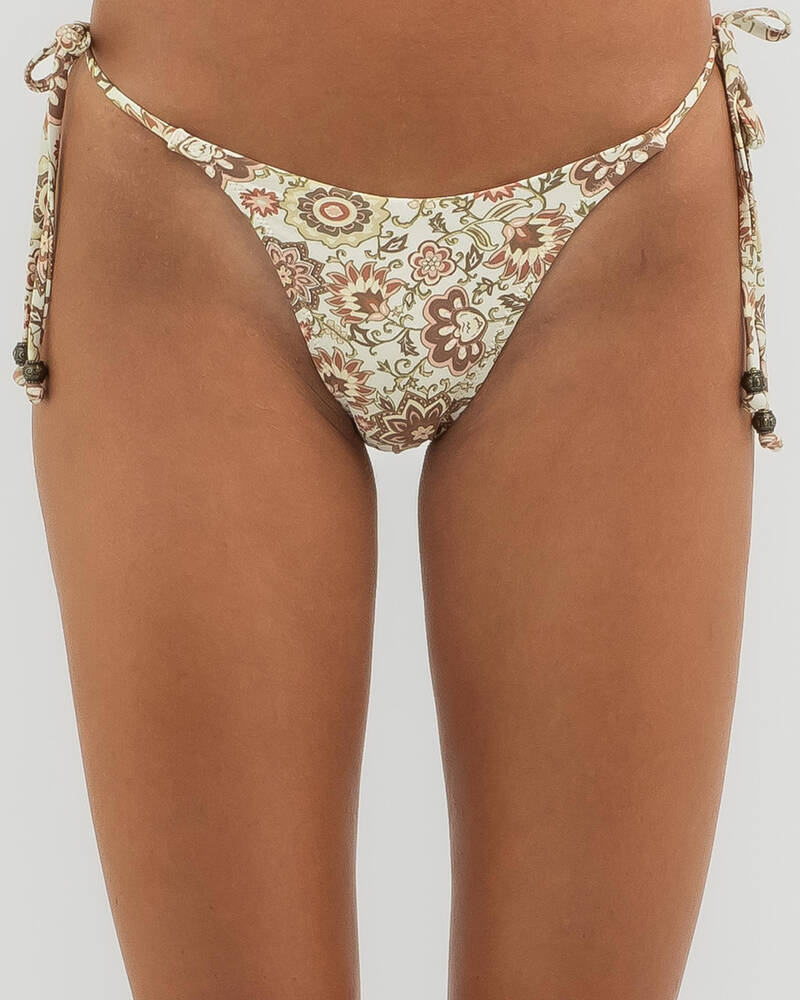 Rhythm Raya Paisley Tie Side High Cut Bikini Bottom for Womens