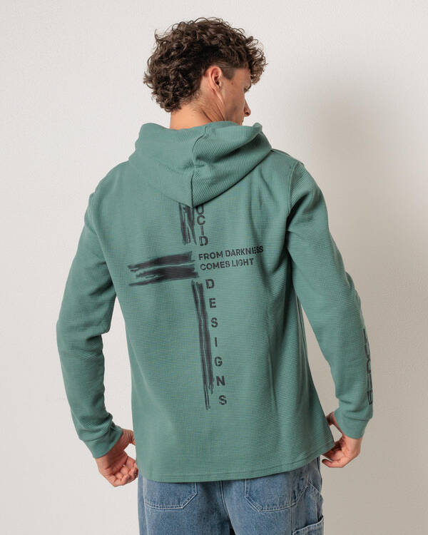 Divinity Waffle Hooded Long Sleeve T-Shirt