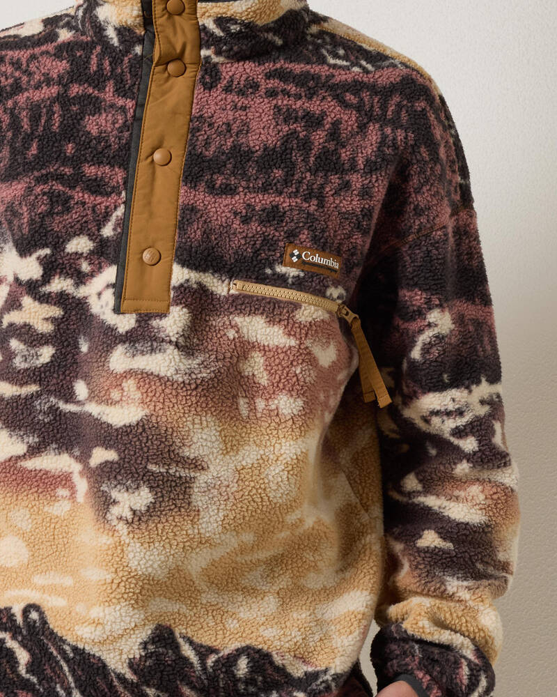 Columbia Helvetia II Printed Half Snap Fleece Sweatshirt for Mens