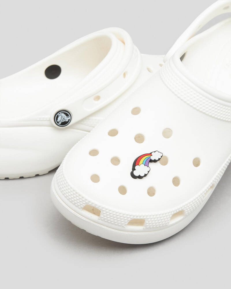 Crocs Rainbow with Clouds Jibbitz for Unisex