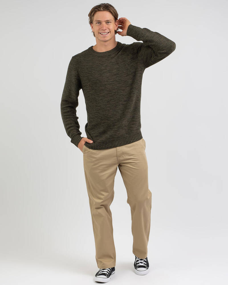 Rusty Skyliner Crew Knit Sweatshirt for Mens