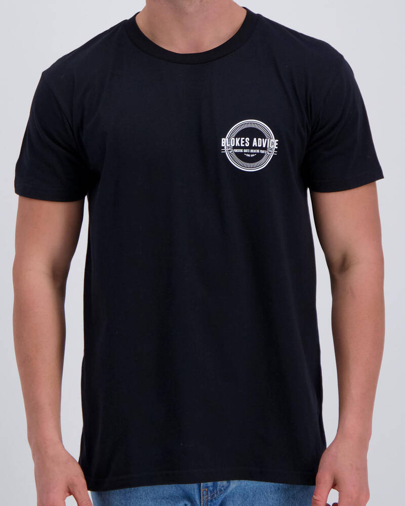 Blokes Advice Circle T-Shirt for Mens