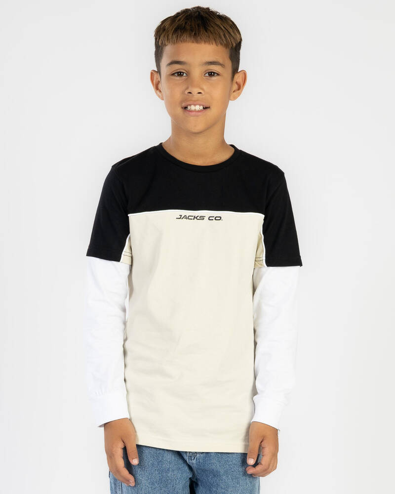 Jacks Boys' Cloudline Layered Long Sleeve T-Shirt for Mens