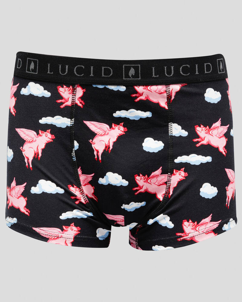 Lucid Flying Pigs Fitted Boxers for Mens