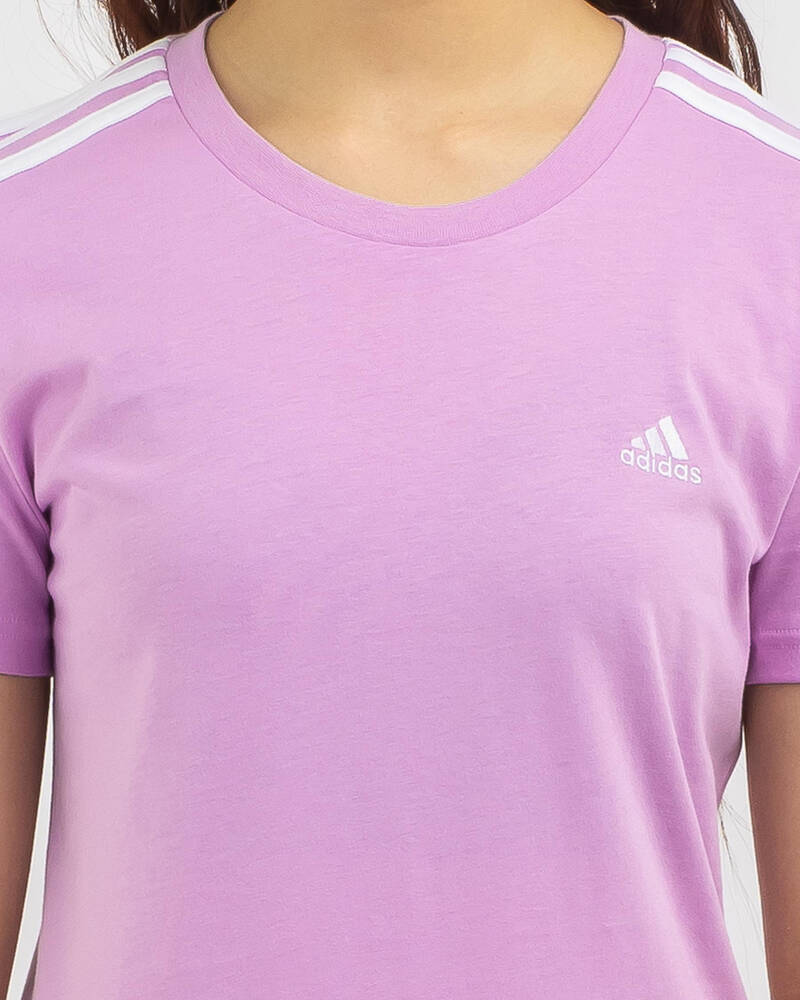 adidas 3 Stripe T-Shirt for Womens