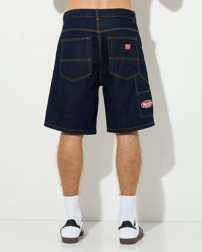 Worship Supplies Carpenter Jean Shorts for Mens