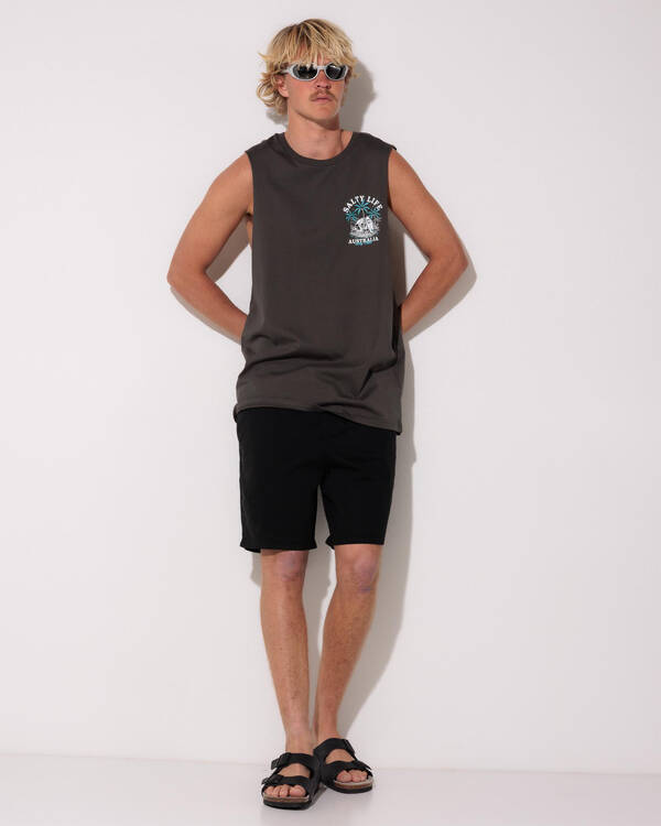 Salty Life Island Edge Muscle Tank for Mens