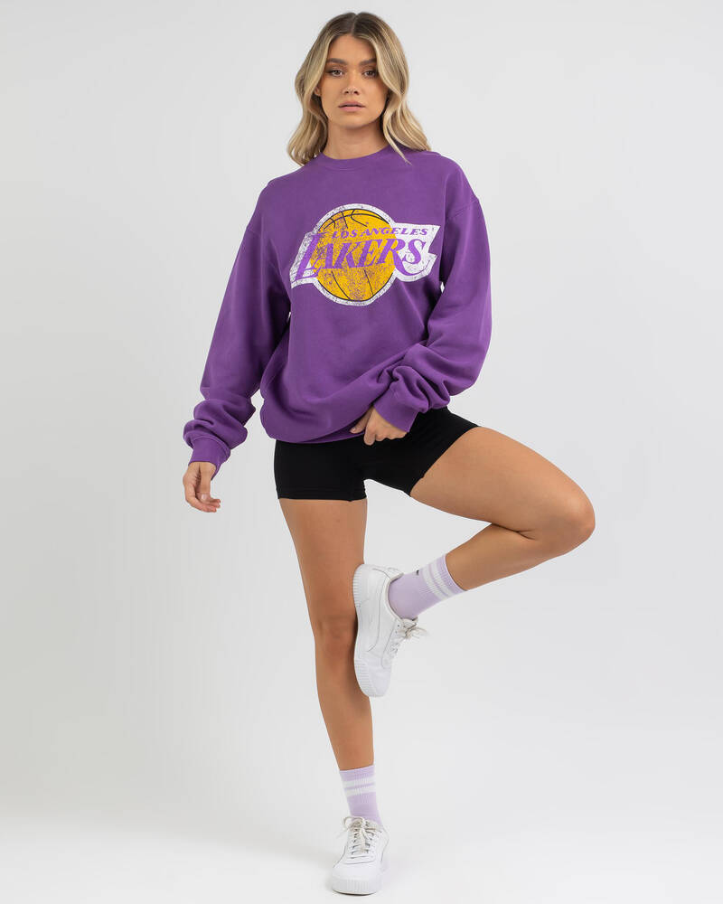Mitchell & Ness Los Angeles Lakers Vintage HWC Big Logo Sweatshirt for Womens