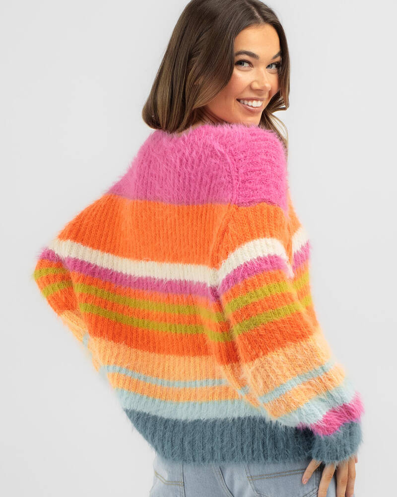 Rip Curl Hibiscus Heat Chunky Strip Knit for Womens