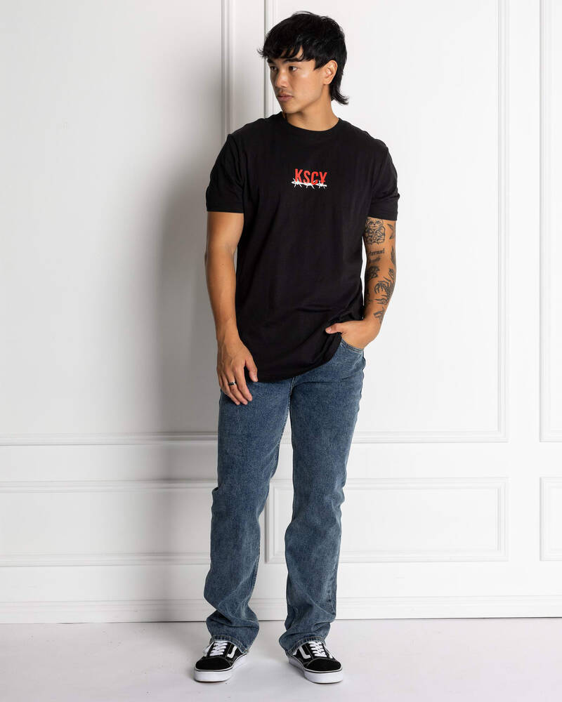 Kiss Chacey Diluted Dual Curve T-Shirt for Mens