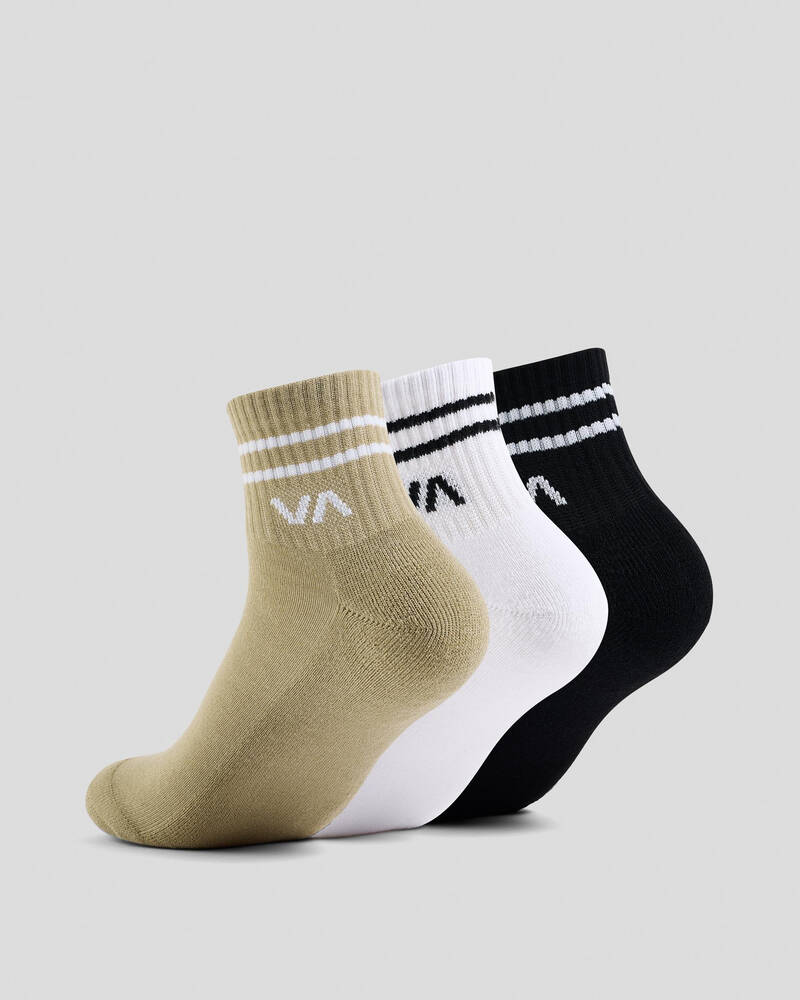 RVCA Women's VA Mini Crew Sock Pack for Womens