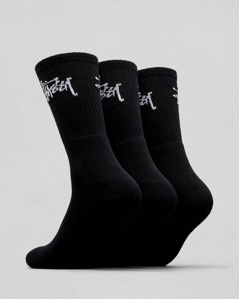 Stussy Graffiti Crew Socks 3 Pack for Mens