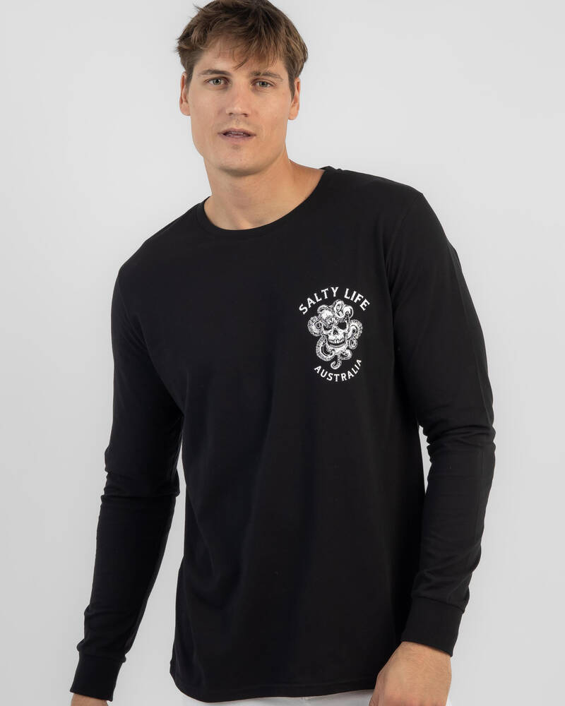 Salty Life Tentacles Long Sleeve T-Shirt for Mens