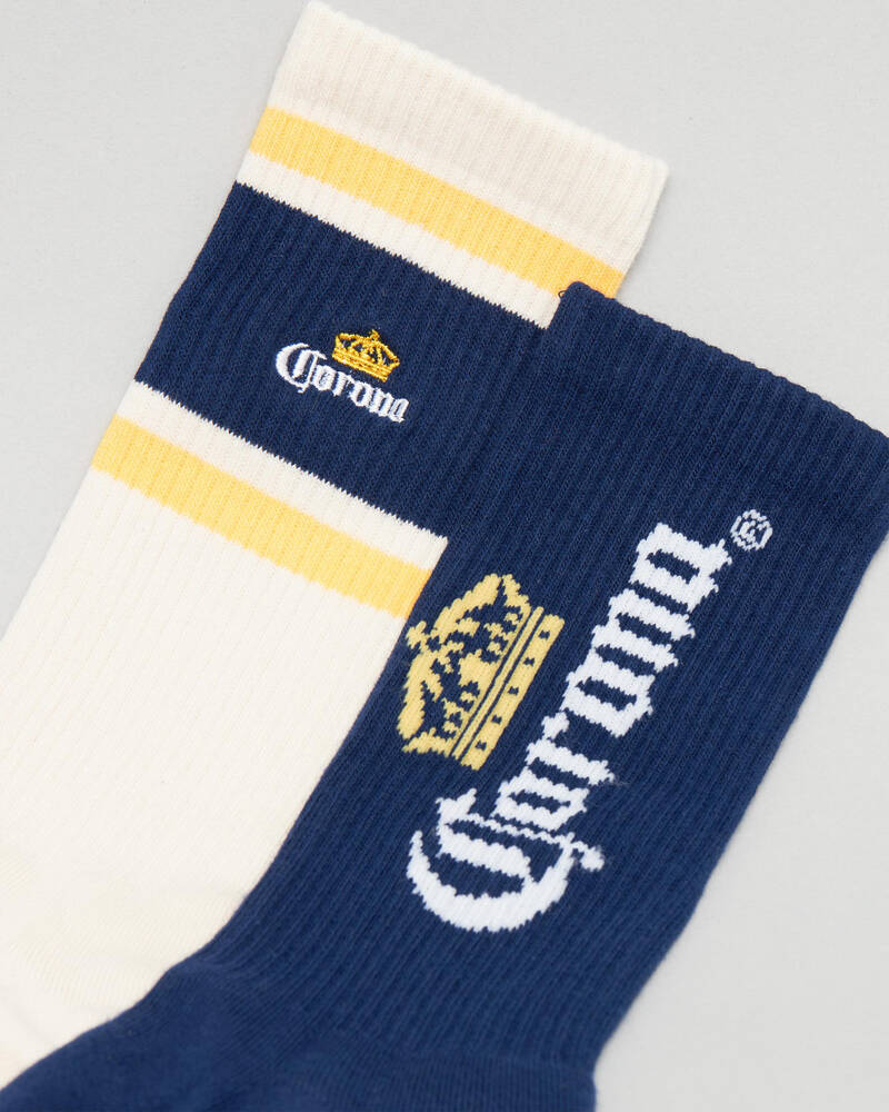 FOOT-IES Corona Bold Sneaker Socks 2 Pack for Mens