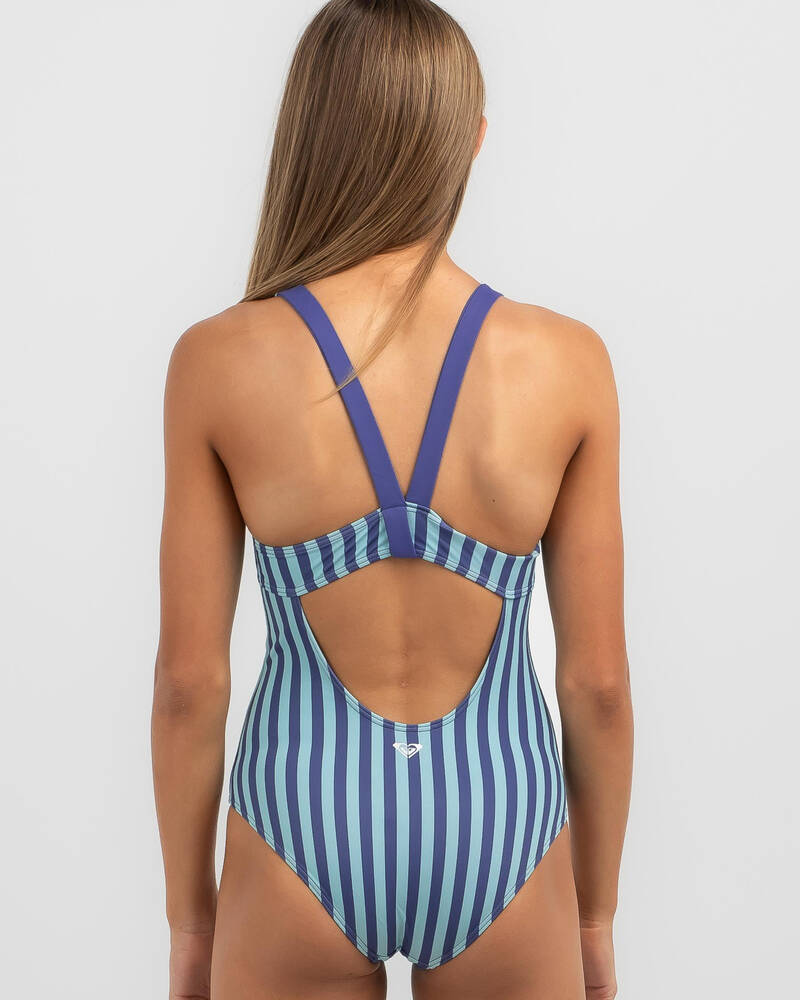 Roxy Girls' Serenity Stripe One Piece Swimsuit for Womens