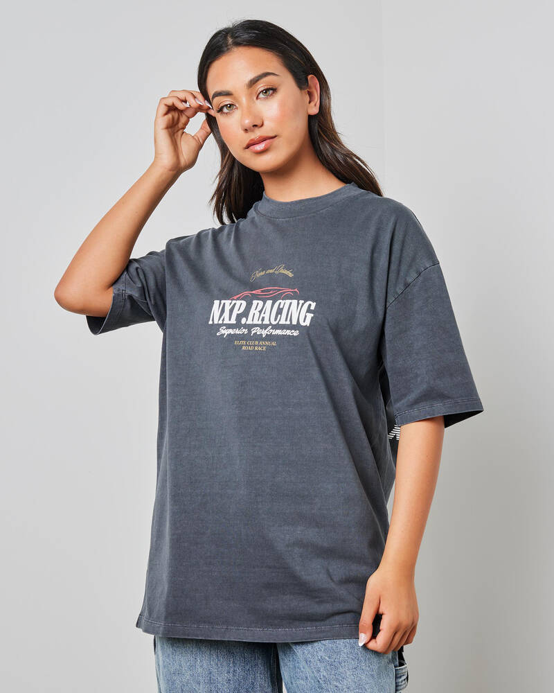 Nena & Pasadena Rein Heavy Box Fit T-Shirt for Womens