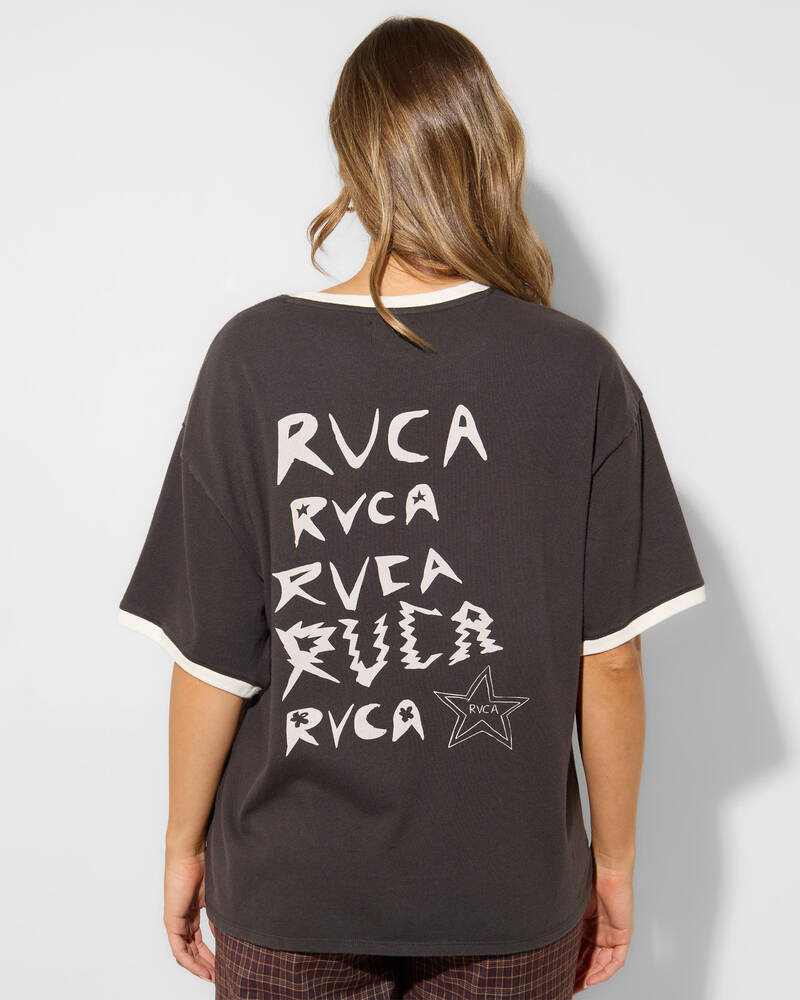 RVCA Dani Miller Oversized Ringer T-Shirt for Womens