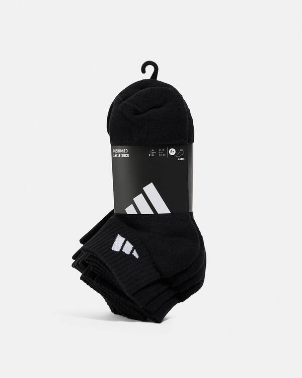 adidas Essential Ankle Socks 6 Pack for Unisex