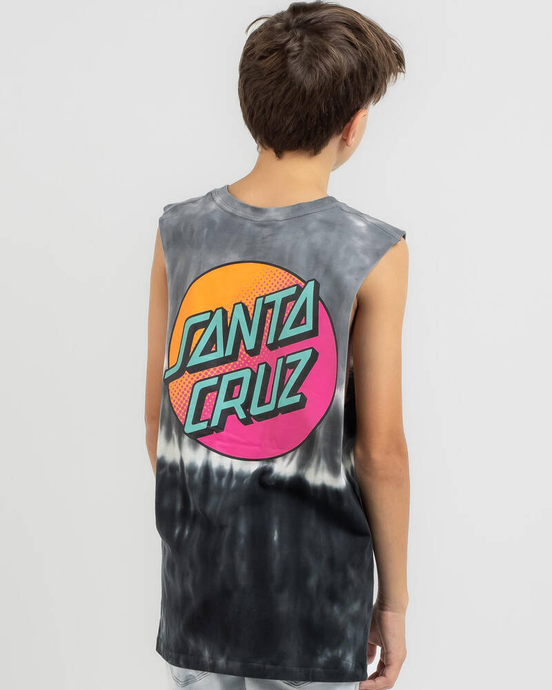Santa Cruz Boys' Pop Fade Dot Muscle Tank for Mens