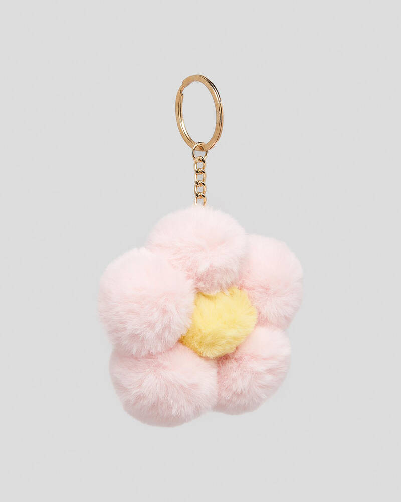 Karyn In LA Pom Flower Keyring for Womens