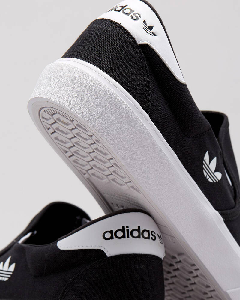 Shop adidas Court Rallye Slip On Shoes In Core Black/core Black/ftwr