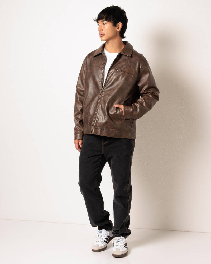 Lucid Regalia Faux Leather Jacket for Mens