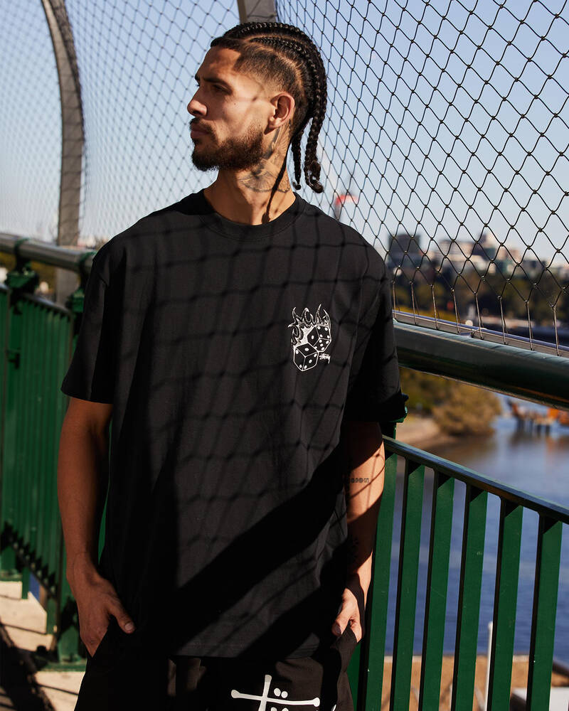 Stussy Fire Dice T-Shirt for Mens