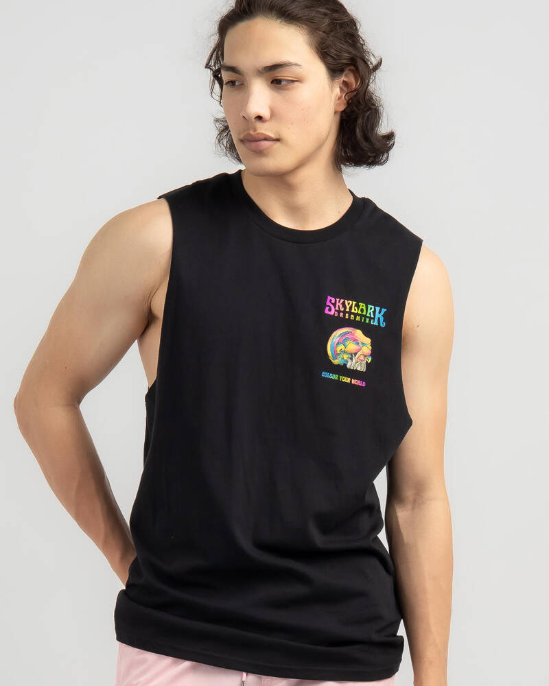 Skylark Trippy Muscle Tank for Mens