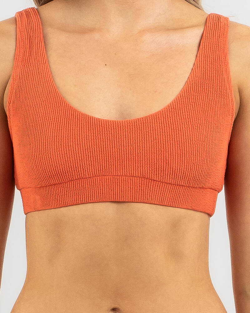 Rhythm Isla Rib Crop Bikini Top for Womens