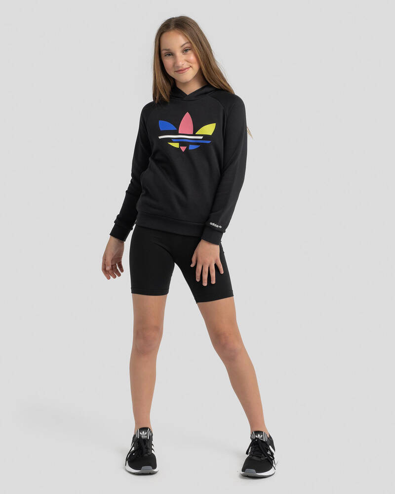 Adidas Girls' Trefoil Print Hoodie for Womens