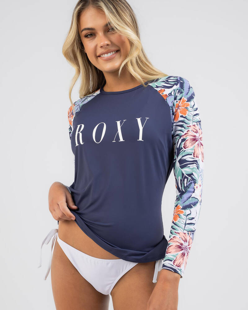 Roxy Soul Flower Long Sleeve Rash Vest for Womens