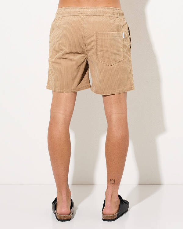 Skylark Ridge Cord Elastic Waist Shorts for Mens