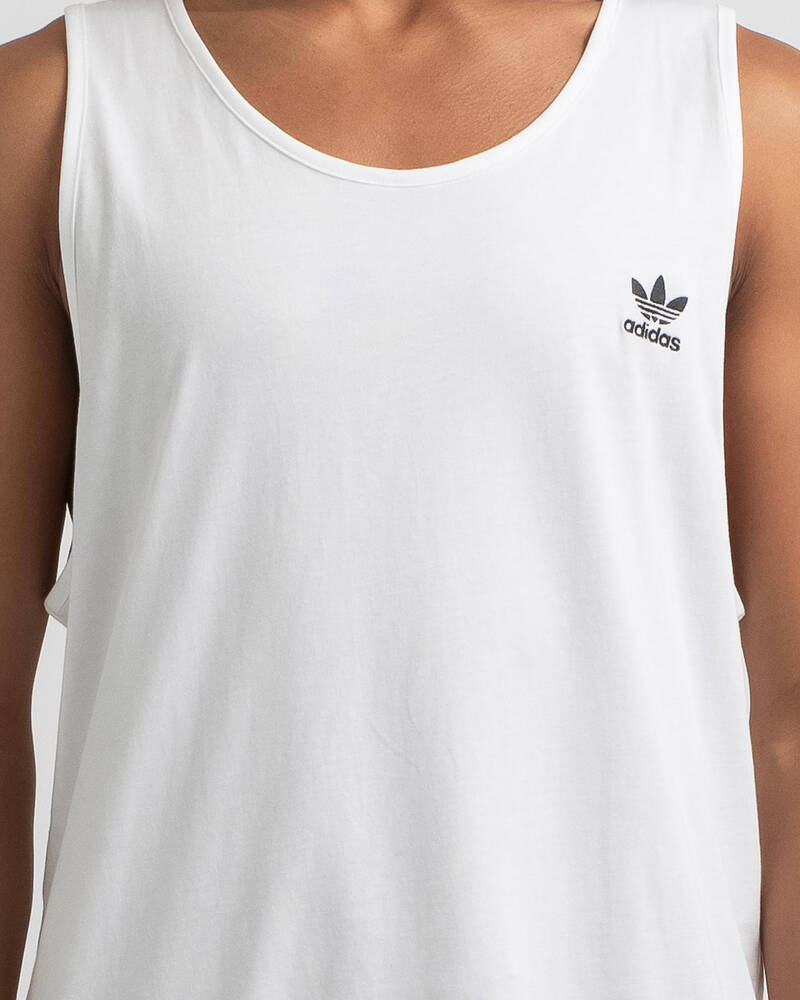 Shop adidas Essential Tank In White - Fast Shipping & Easy Returns ...