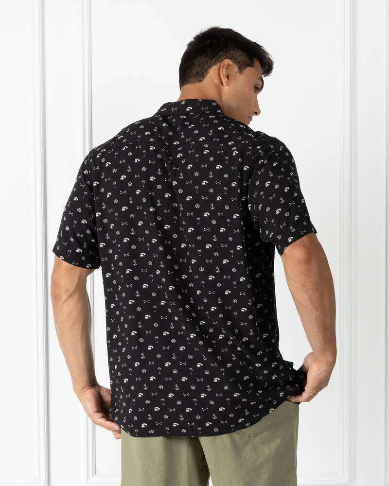 The Mad Hueys Anchor Bones Short Sleeve Shirt for Mens