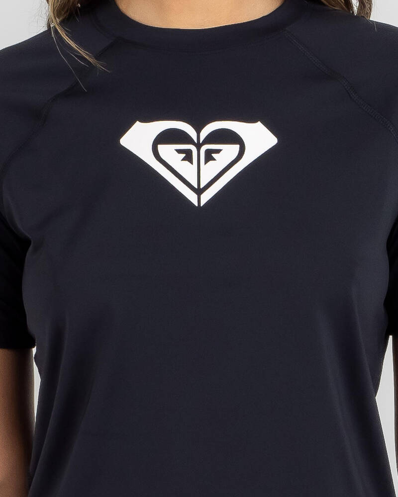 Roxy Beach Classics Short Sleeve Rash Vest for Womens