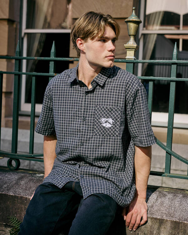 Liquid Trips Check Short Sleeve Shirt