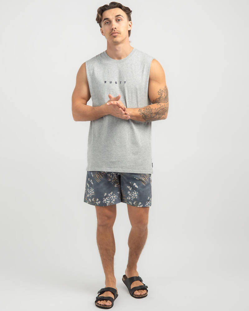 Rusty Short Cut Muscle Tank for Mens