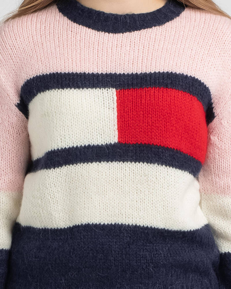 Tommy Hilfiger Girls' Flag Sweater for Womens