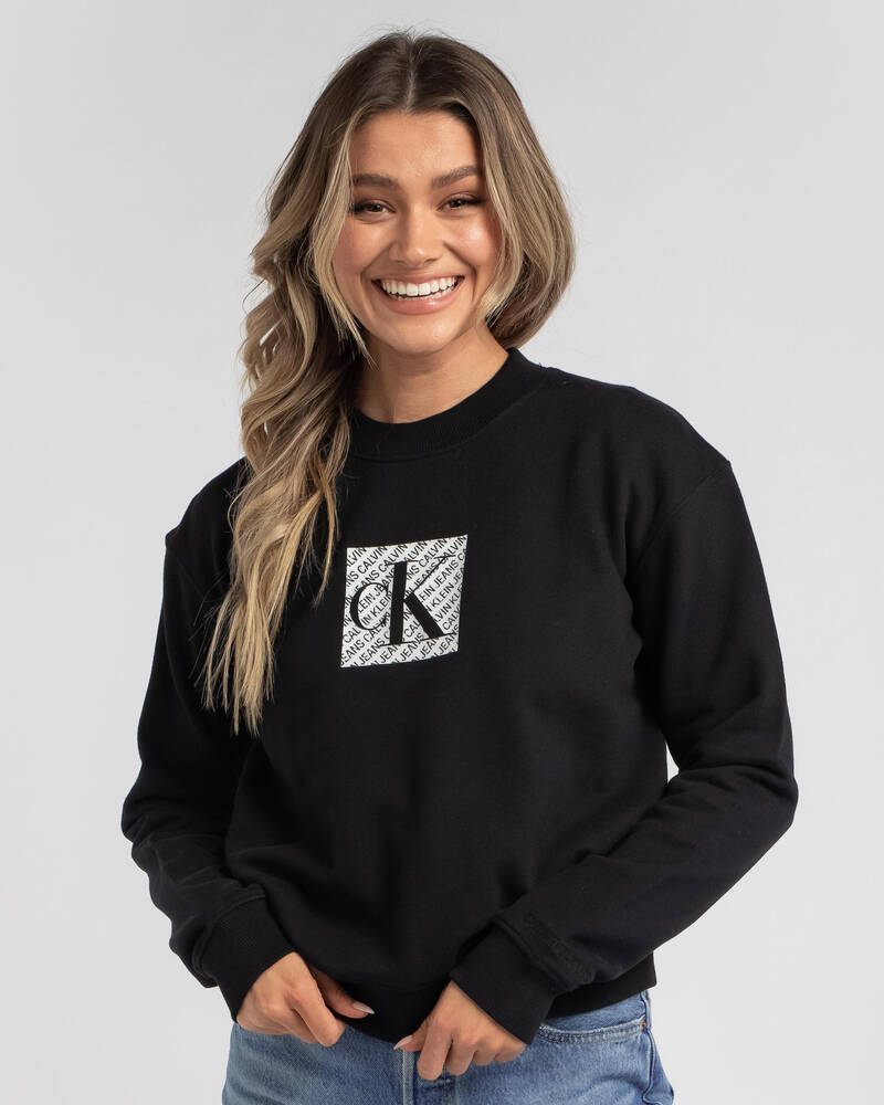Calvin Klein Hologram Logo Sweatshirt for Womens