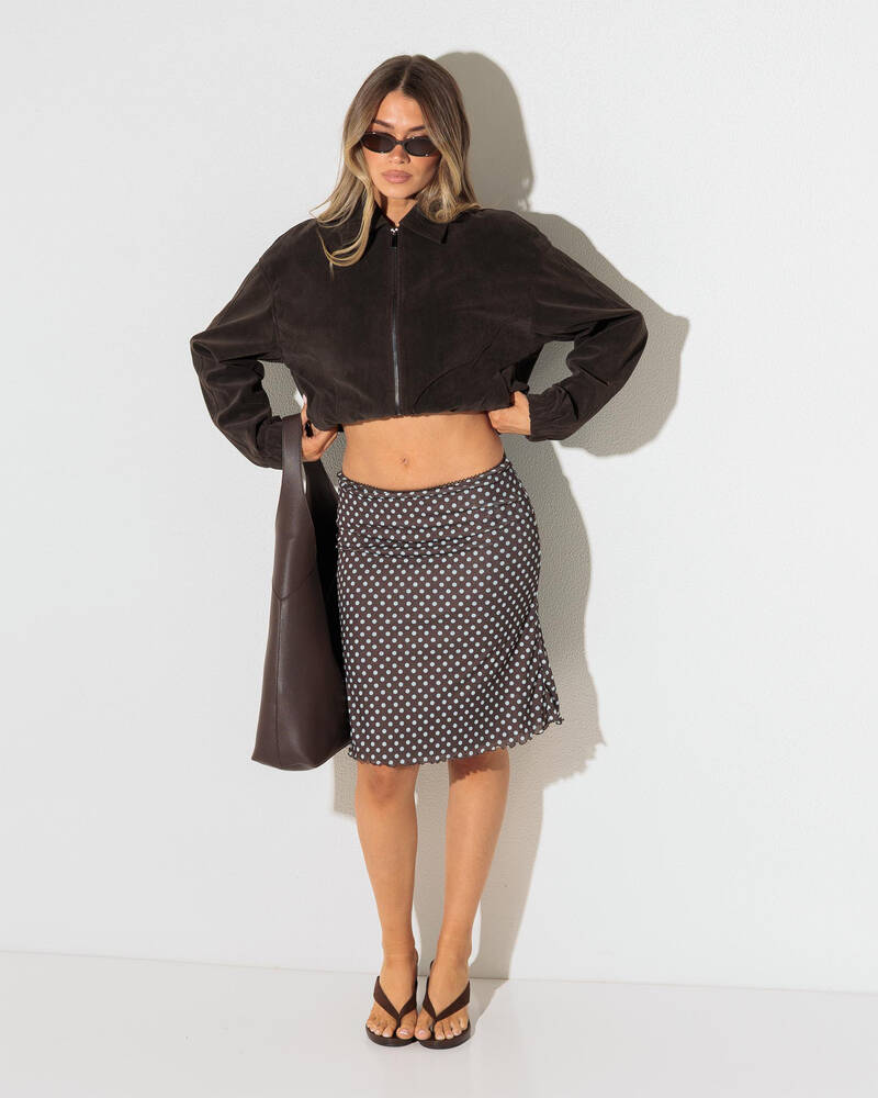Ava And Ever Halie Faux Suede Jacket for Womens