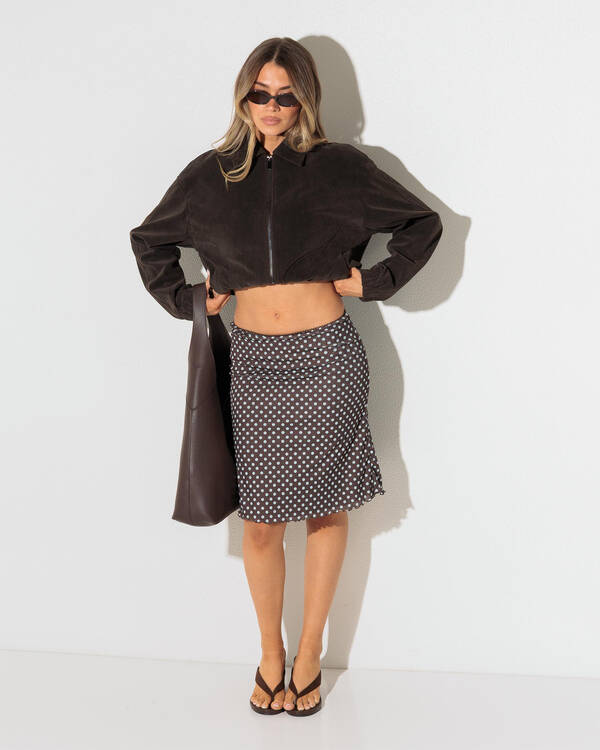 Ava And Ever Halie Faux Suede Jacket for Womens