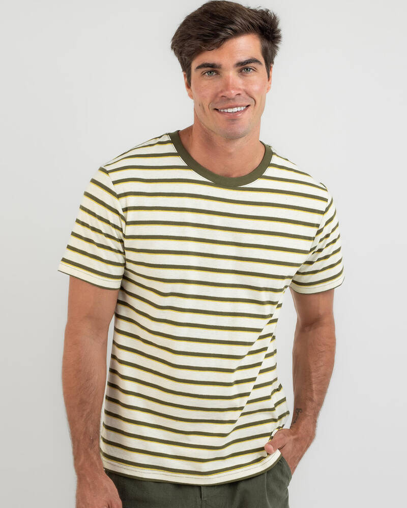 Rhythm Everyday Stripe Short Sleeve T-Shirt for Mens