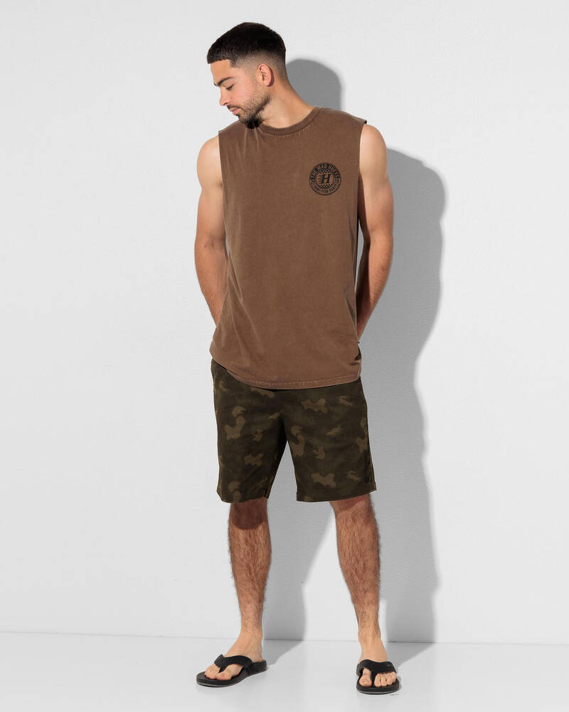 The Mad Hueys Checker Hueys Muscle Tank for Mens
