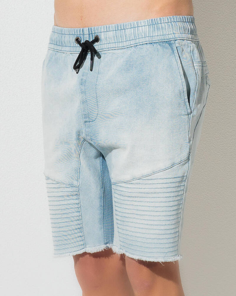 Lucid Arcade Elastic Waist Shorts for Mens