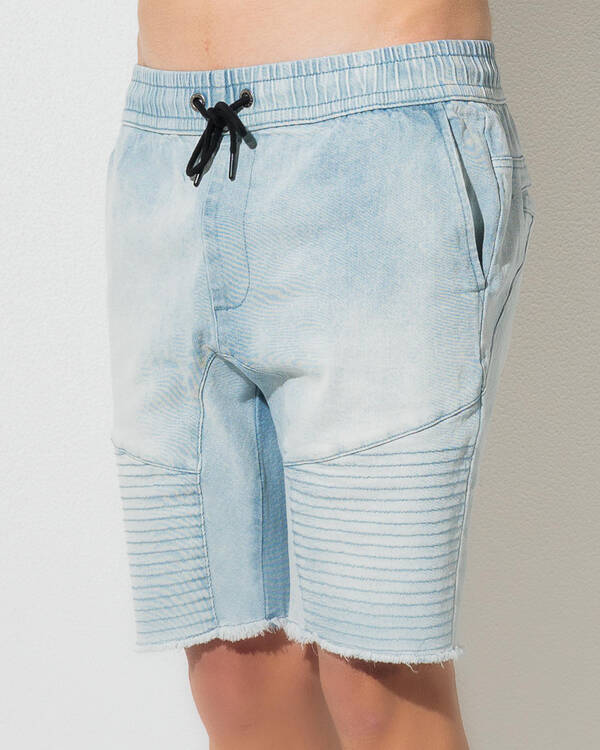 Lucid Arcade Elastic Waist Shorts for Mens