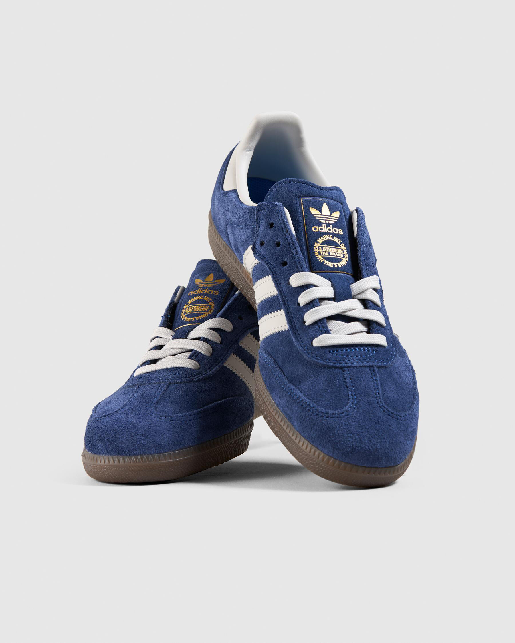 adidas Women's Samba ADV Shoes In Dark Blue/grey One/gum5 - FREE