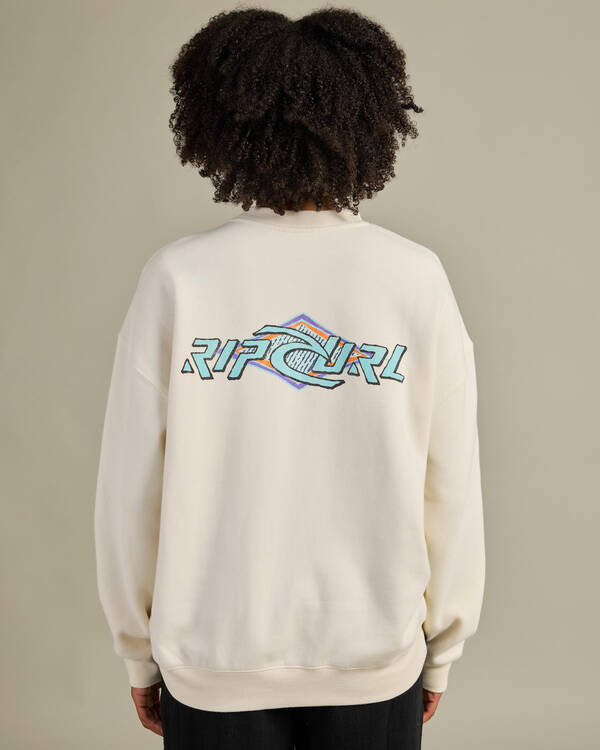 Rip Curl Neon Diamond Heritage Crewneck Sweatshirt for Womens